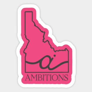 Ambitions Grey Sticker